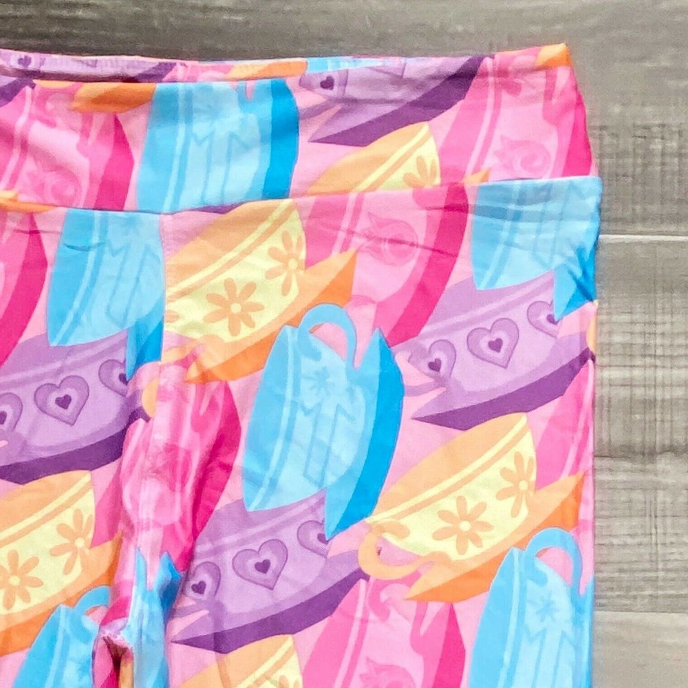 Disney Parks Mad Tea Party Teacup Print Leggings - Picture 6 of 11